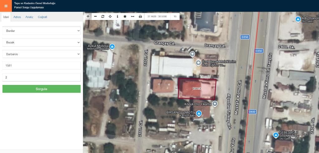 BUCAK BARBAROS MAHALLESİ'NDE SATILIK DAİRE (101707486)