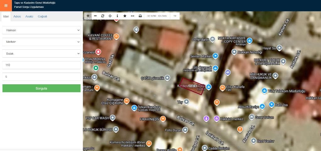 HAKKARİ MERKEZ CUMHURİYET CADDESİ'NDE SATILIK OFİS (R-1821)