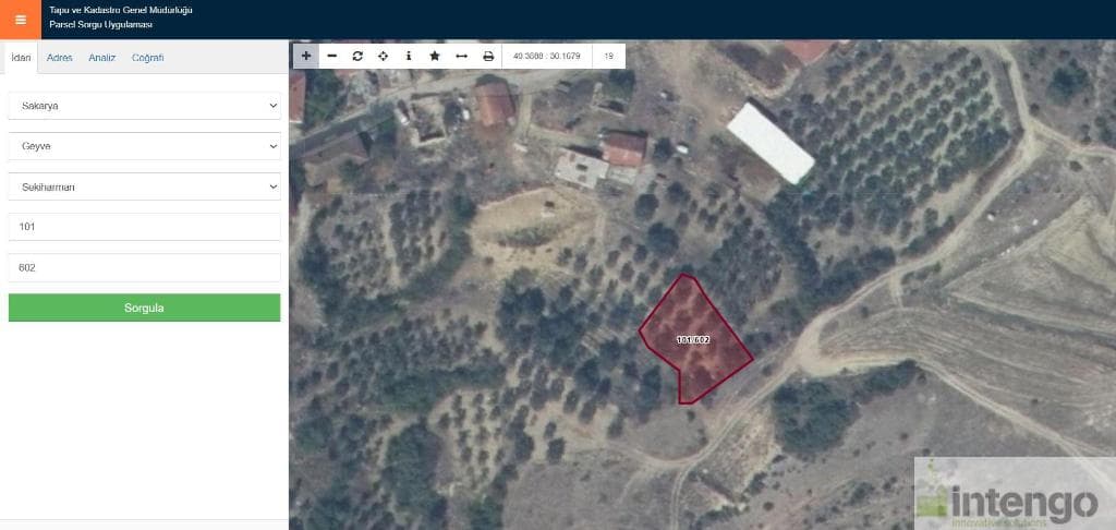GEYVE SEKİHARMAN MAHALLESİ'NDE SATILIK BAHÇE (R-1857)